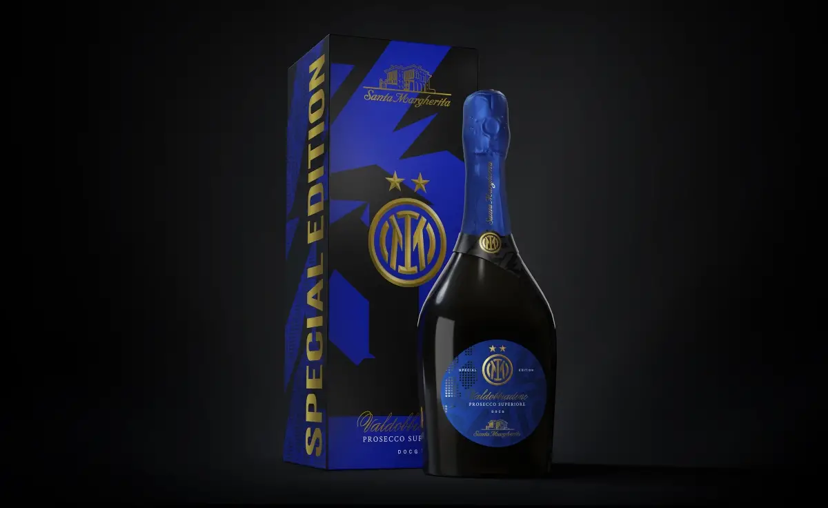 Santa Margherita presenta la Special Edition dedicata a F.C. Internazionale Milano: una bottiglia inedita per celebrare i successi del club venti volte Campione d’Italia
